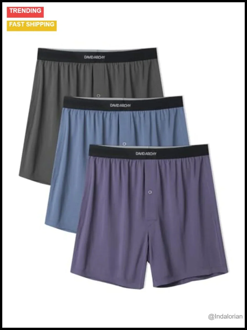 Men's Quick Dry Micro Mesh Boxer Shorts 3-Pack Lightweight Moisture Wicking